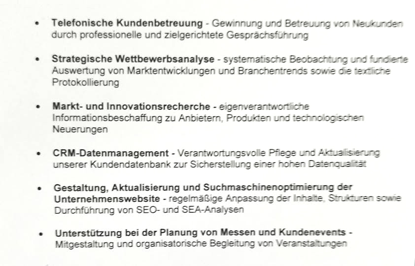 Tätigkeiten 2013-2025